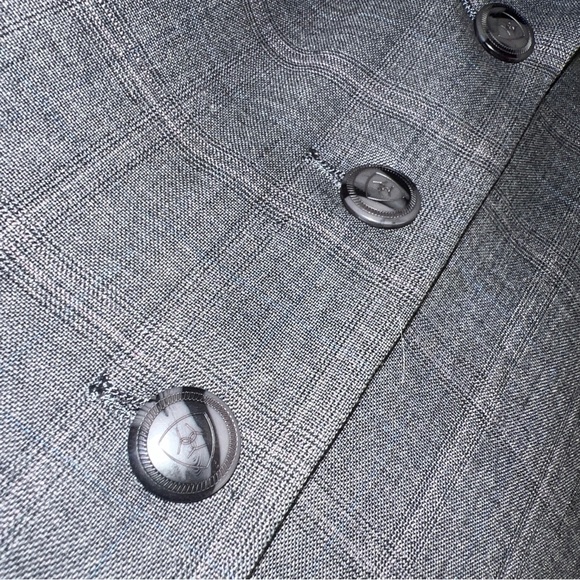 Ariat Pro Series Equestrian Riding Jacket Womens 14L, Grey Glen Plaid - Picture 6 of 14